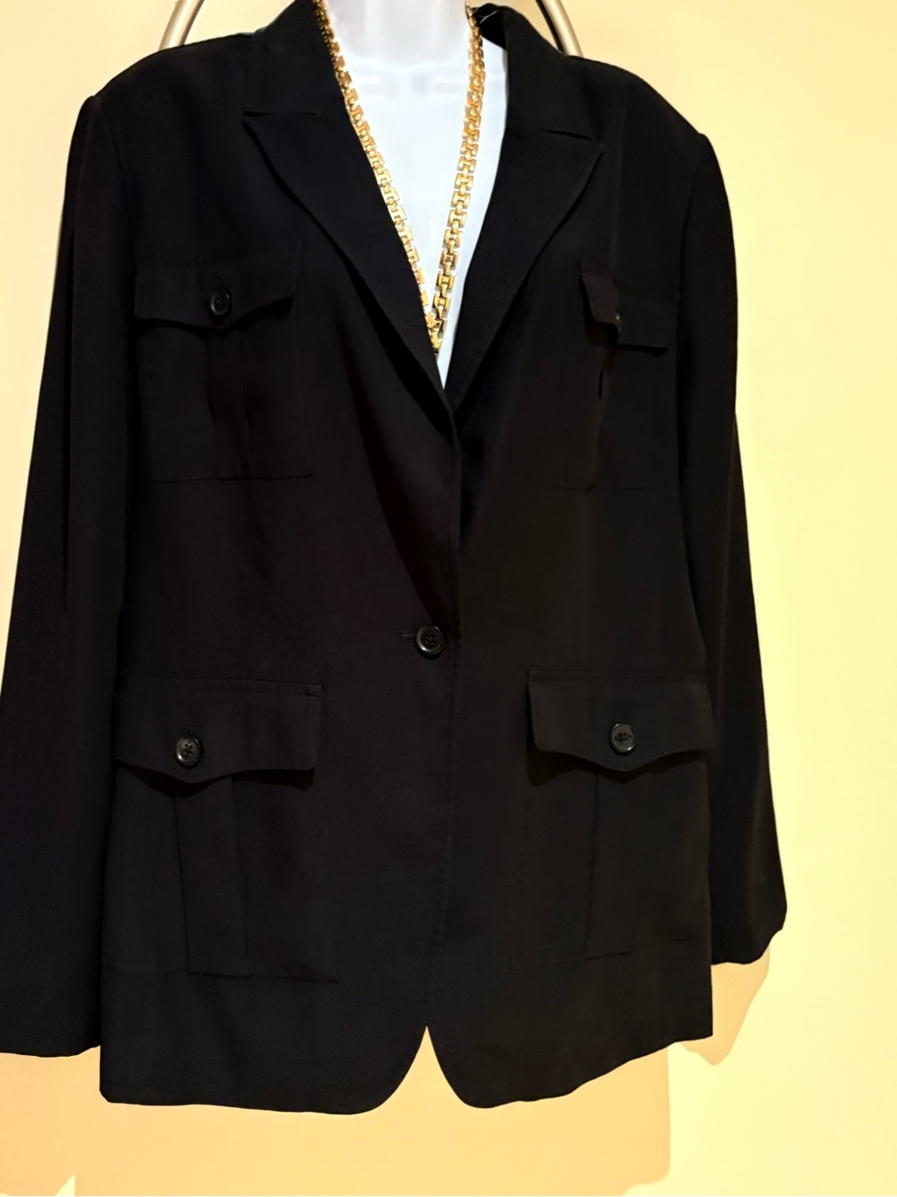 Banana Republic Black Women's Single-Button Blazer